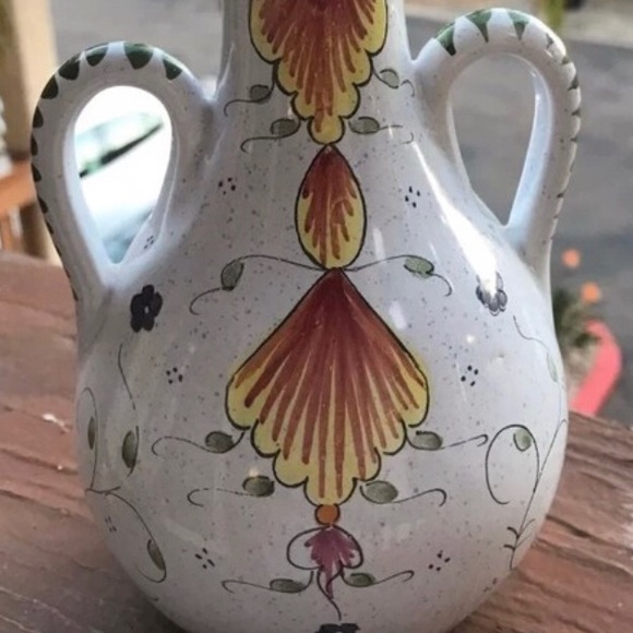 R. TION French Vase Ceramic Spring Multicolor NEW home art Summer/Fall GIFT! - Picture 9 of 9